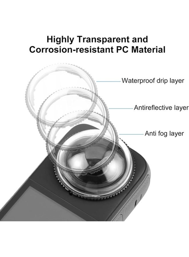 Insta 360 X4 Accessory Kit, Silicone Case, Lens Guard, Silicone Lens Cap, Screen Protector Protective Film Soft Bag Sleeve compatible  (Black)