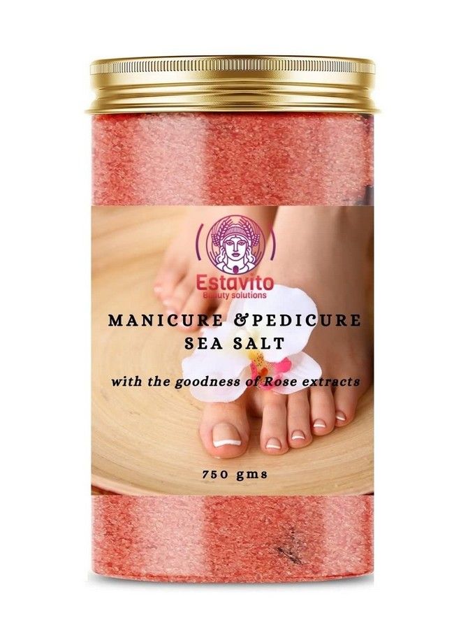 Moisturizing Sea Salt For Manicure And Pedicure With Essential Oils For Tan And Dead Skin Removal 750 Gms ; Foot Soak; Pedicure Salt;