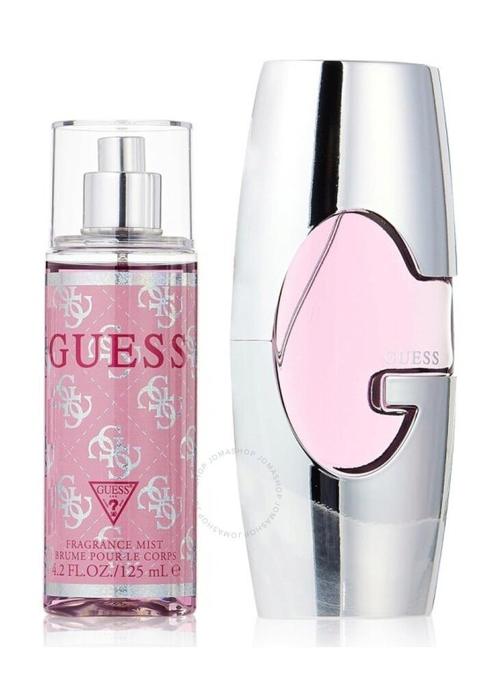 GUESS PINK (W) SET EDP 75ML + 125ML BODY MIST