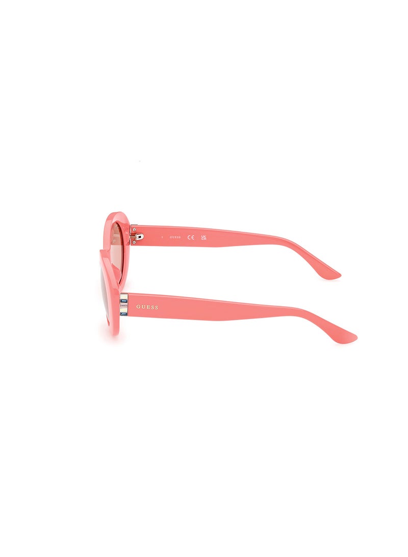 Women's UV Protection Oval Sunglasses - GU790474S51 - Lens Size: 51 Mm