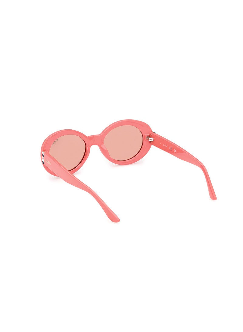Women's UV Protection Oval Sunglasses - GU790474S51 - Lens Size: 51 Mm