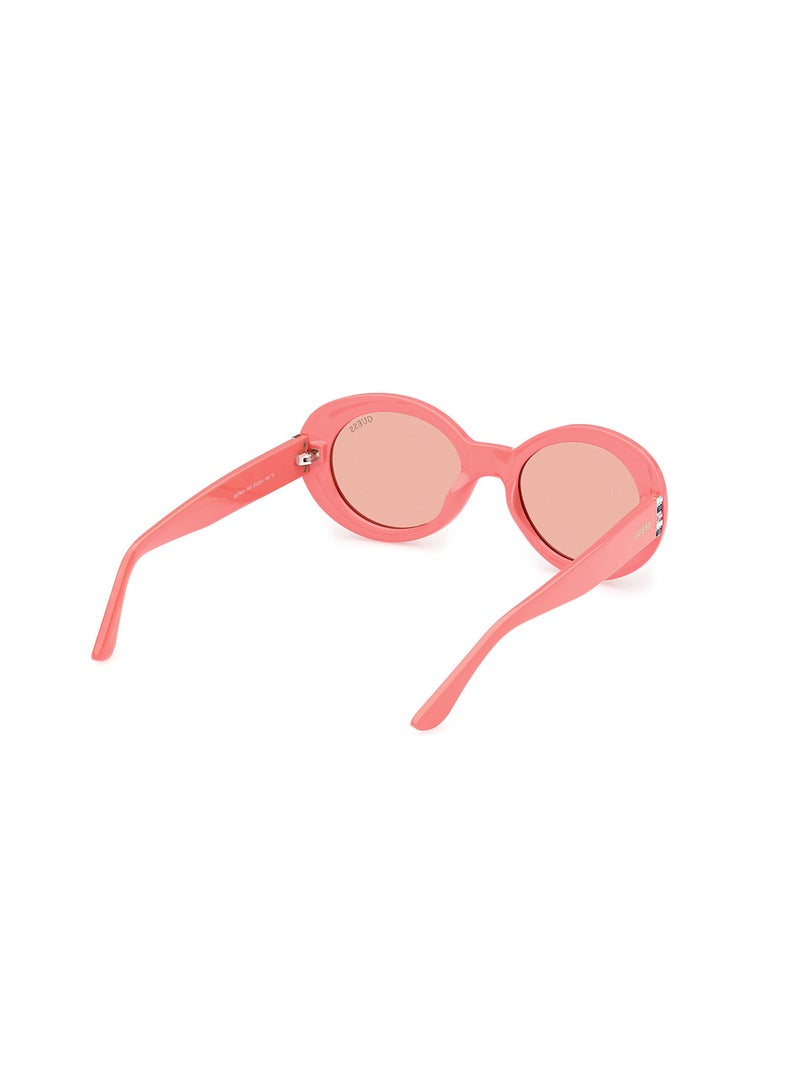 Women's UV Protection Oval Sunglasses - GU790474S51 - Lens Size: 51 Mm