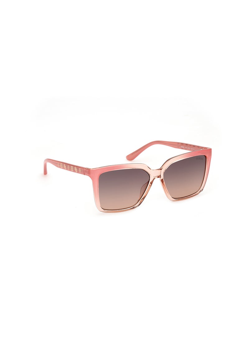 Women's UV Protection Square Shape Sunglasses - GU0009974B55 - Lens Size: 55 Mm - Pink