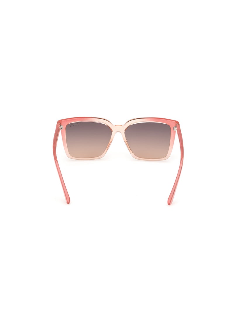 Women's UV Protection Square Shape Sunglasses - GU0009974B55 - Lens Size: 55 Mm - Pink