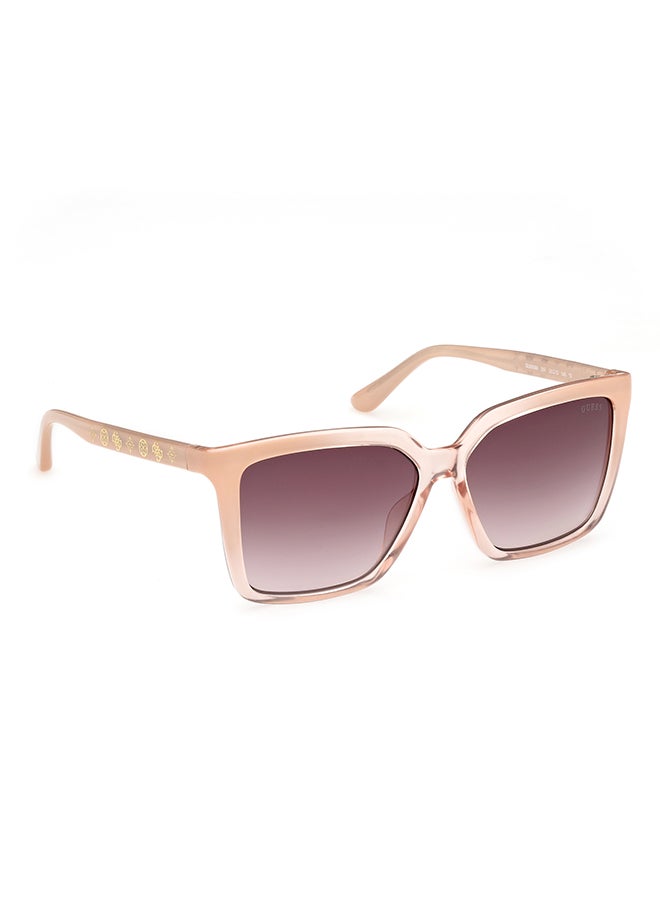 Women's UV Protection Square Sunglasses - GU0009925F55 - Lens Size: 55 Mm