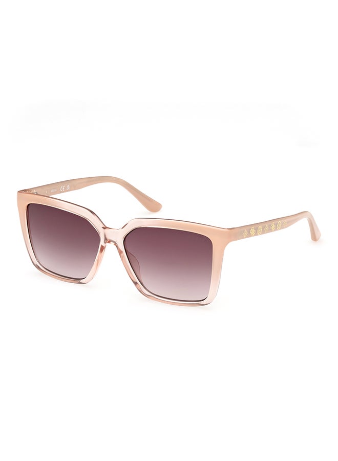 Women's UV Protection Square Sunglasses - GU0009925F55 - Lens Size: 55 Mm