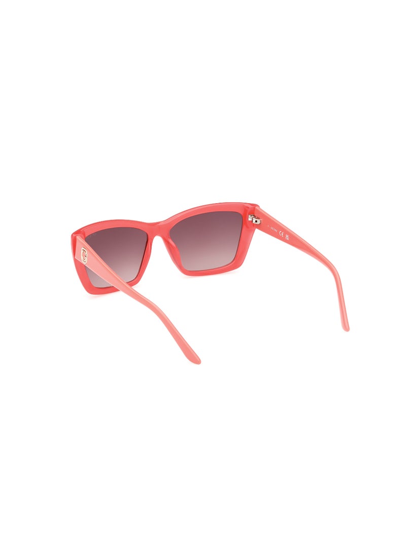 Women's UV Protection Cat Eye Shape Plastic Sunglasses GU0009872F55 - Lens Size: 55 Mm - Shiny Pink