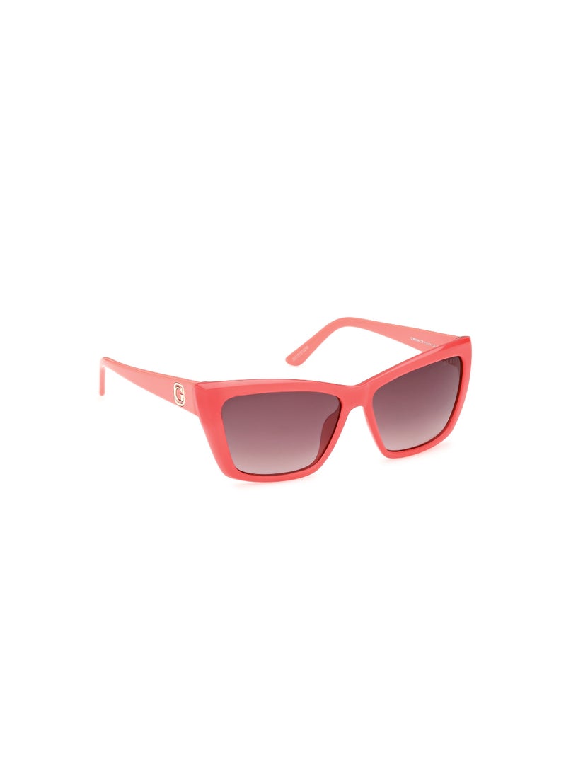 Women's UV Protection Cat Eye Shape Plastic Sunglasses GU0009872F55 - Lens Size: 55 Mm - Shiny Pink