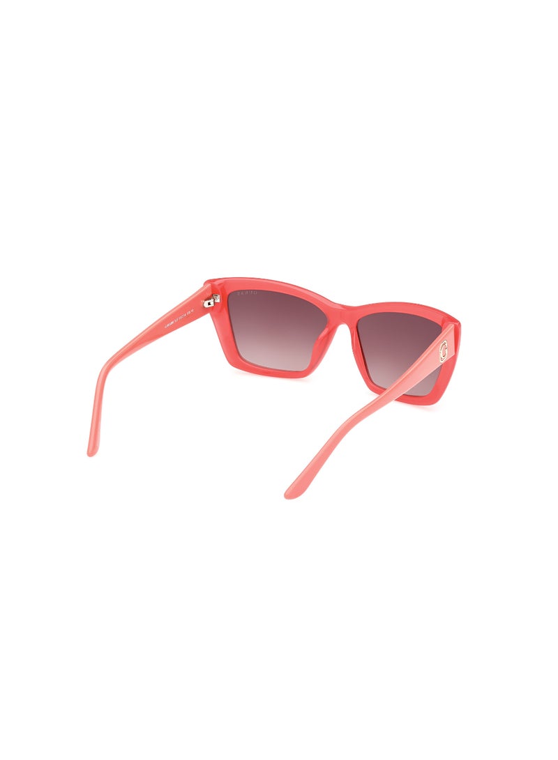 Women's UV Protection Cat Eye Shape Plastic Sunglasses GU0009872F55 - Lens Size: 55 Mm - Shiny Pink