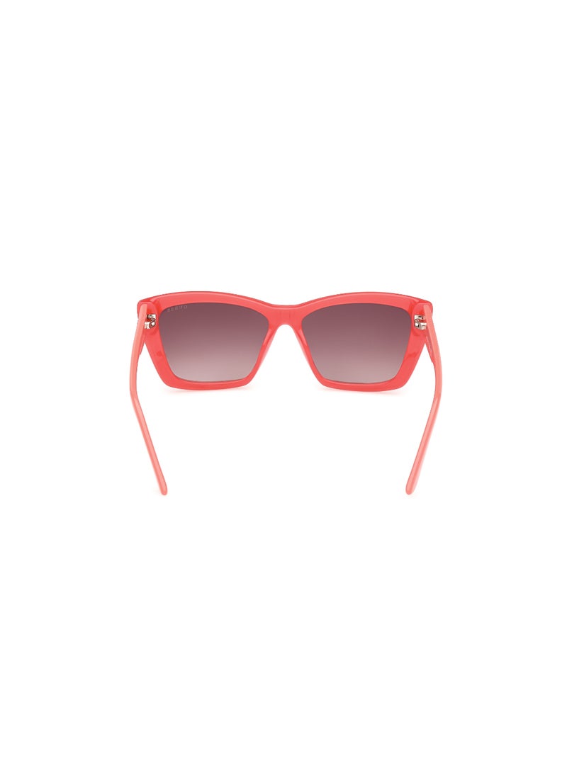 Women's UV Protection Cat Eye Shape Plastic Sunglasses GU0009872F55 - Lens Size: 55 Mm - Shiny Pink