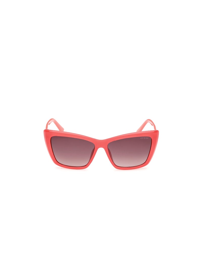 Women's UV Protection Cat Eye Shape Plastic Sunglasses GU0009872F55 - Lens Size: 55 Mm - Shiny Pink