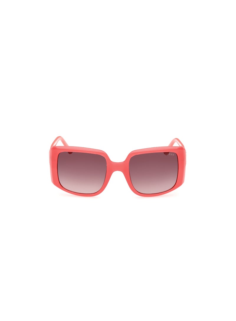Women's UV Protection Square Shape Plastic Sunglasses GU0009772F53 - Lens Size: 53 Mm - Shiny Pink