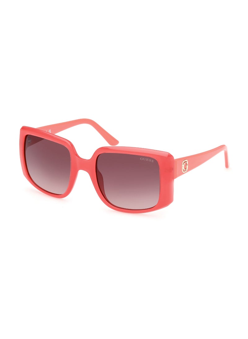 Women's UV Protection Square Shape Plastic Sunglasses GU0009772F53 - Lens Size: 53 Mm - Shiny Pink