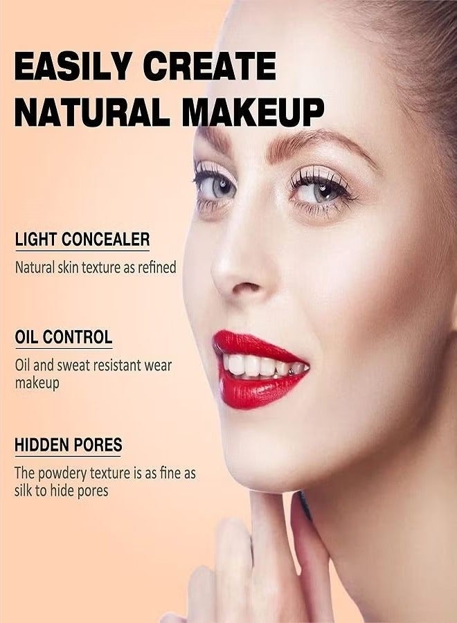 Sunisa Mushroom Head Air Cushion CC Cream Foundation Long-Lasting Coverage of Blemishes,Even Skin Tone,Suitable for All Skin Types