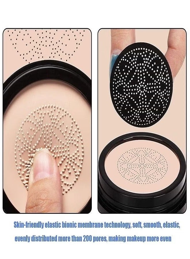 Sunisa Mushroom Head Air Cushion CC Cream Foundation Long-Lasting Coverage of Blemishes,Even Skin Tone,Suitable for All Skin Types