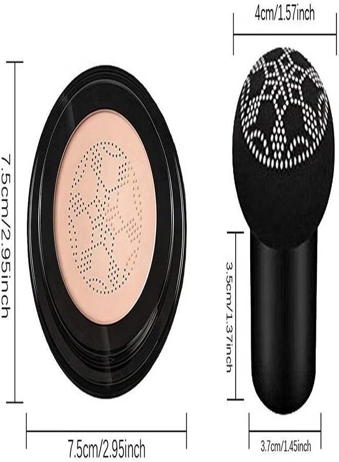 Sunisa Mushroom Head Air Cushion CC Cream Foundation Long-Lasting Coverage of Blemishes,Even Skin Tone,Suitable for All Skin Types