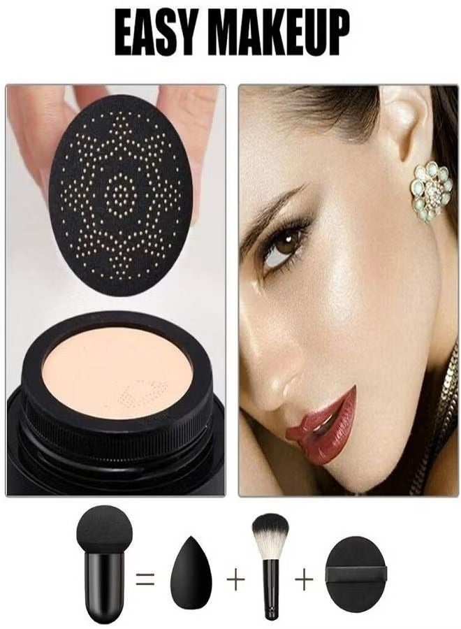 Sunisa Mushroom Head Air Cushion CC Cream Foundation Long-Lasting Coverage of Blemishes,Even Skin Tone,Suitable for All Skin Types