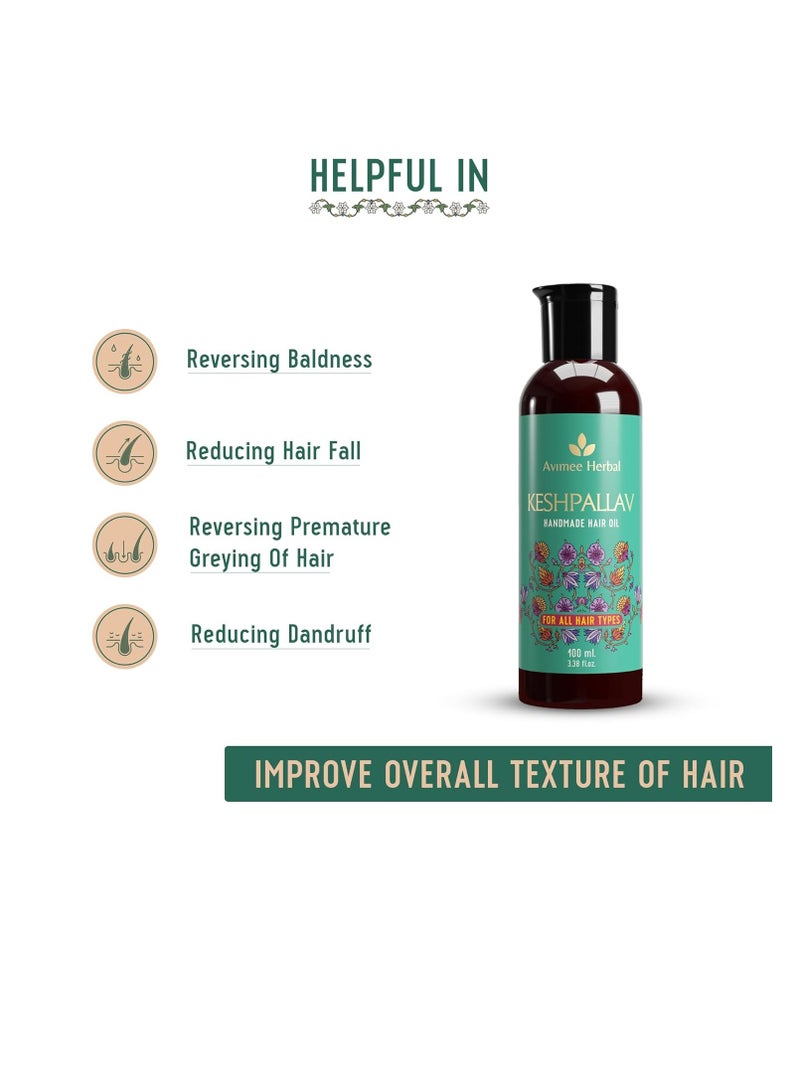 Ingredients: Avimee Herbal Hair Growth Super Saver Combo  Keshpallav Hair Oil 100 ml and Scalptone Hair Growth Serum 25ml