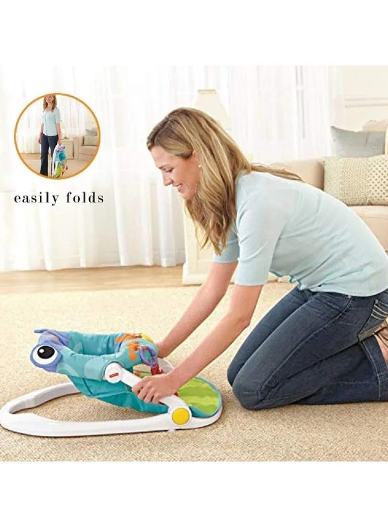 Frog Themed Baby Play Sit-Me-Up Floor Seat Suitable For 0M And Above - Multicolour