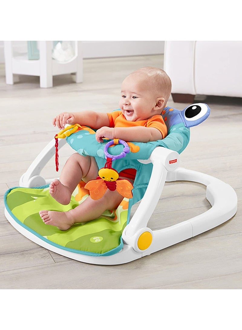 Frog Themed Baby Play Sit-Me-Up Floor Seat Suitable For 0M And Above - Multicolour