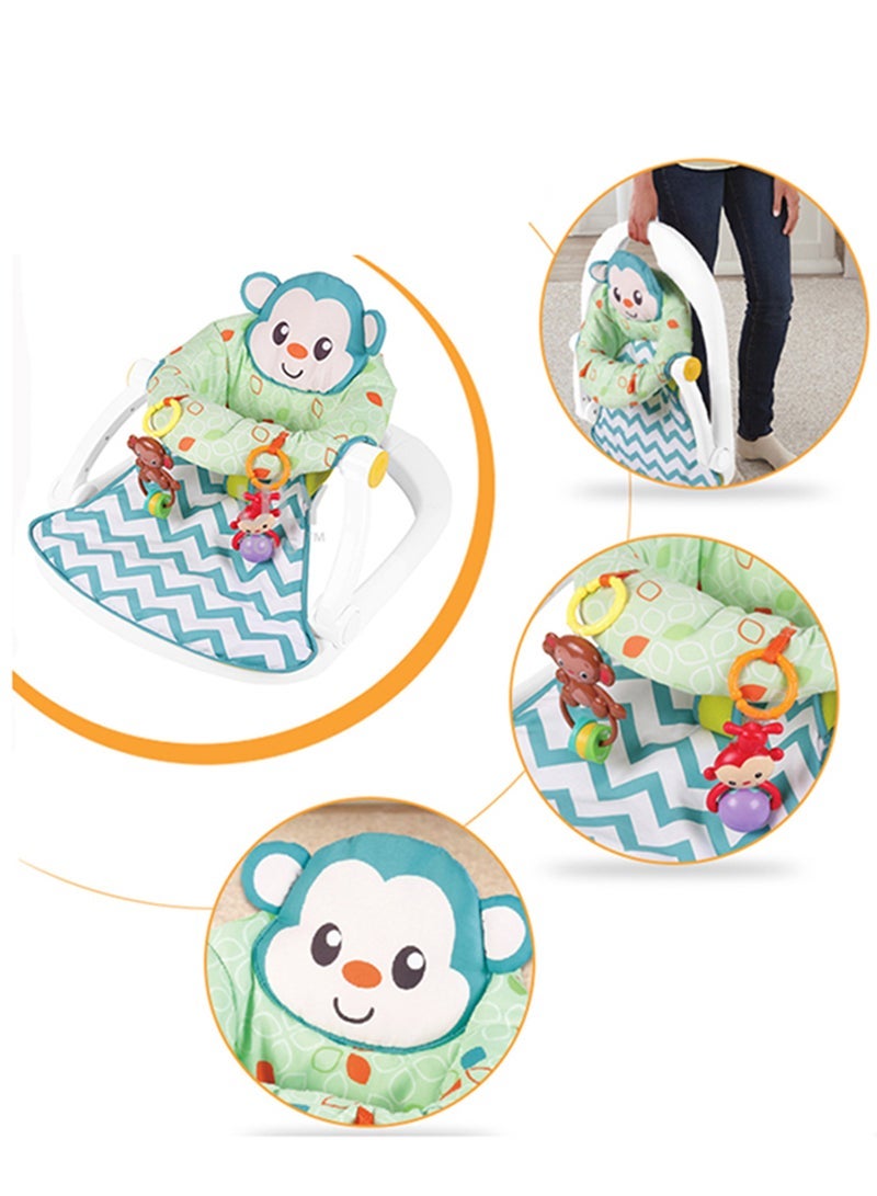 Safe Unique Design Portable Baby Comfortable Floor Seat With Vibrant Colours