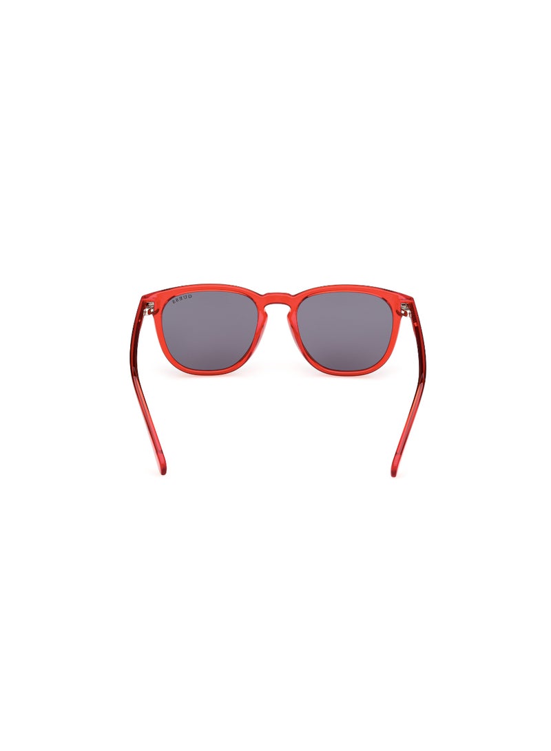 Boys UV Protection Round Shape Plastic Sunglasses GU829366A49 - Lens Size: 49 Mm - Shiny Red