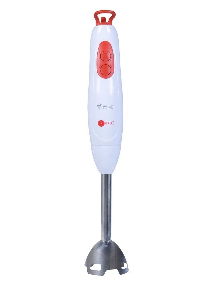 Japan 2 speed Hand Blender, 400W, Stainless Steel Shaft, GMARK, ESMA, ROHS, and CB Certified with 2 years Warranty, White/ Red AF-7000BL white