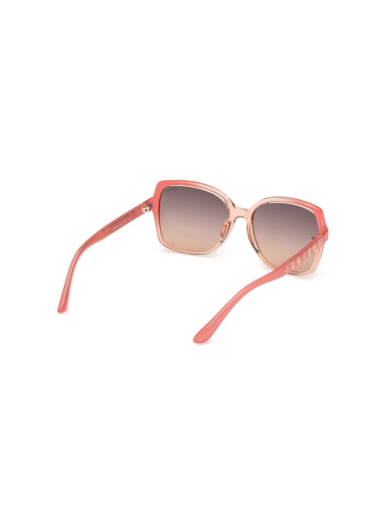 Women's UV Protection Square Shape Sunglasses - GU0010074B55 - Lens Size: 55 Mm - Pink
