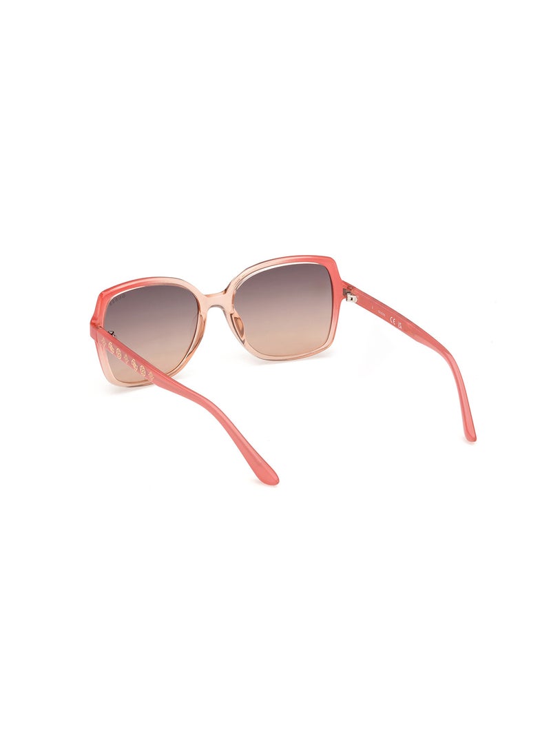 Women's UV Protection Square Shape Sunglasses - GU0010074B55 - Lens Size: 55 Mm - Pink