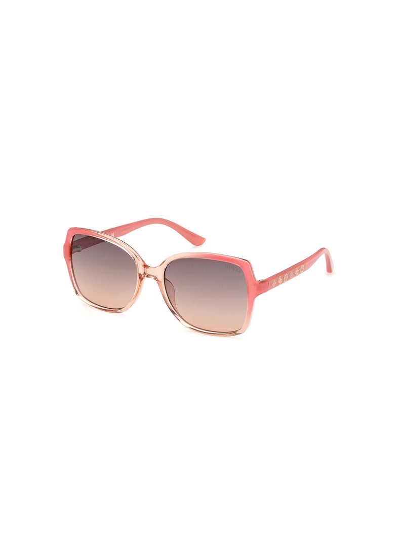 Women's UV Protection Square Shape Sunglasses - GU0010074B55 - Lens Size: 55 Mm - Pink