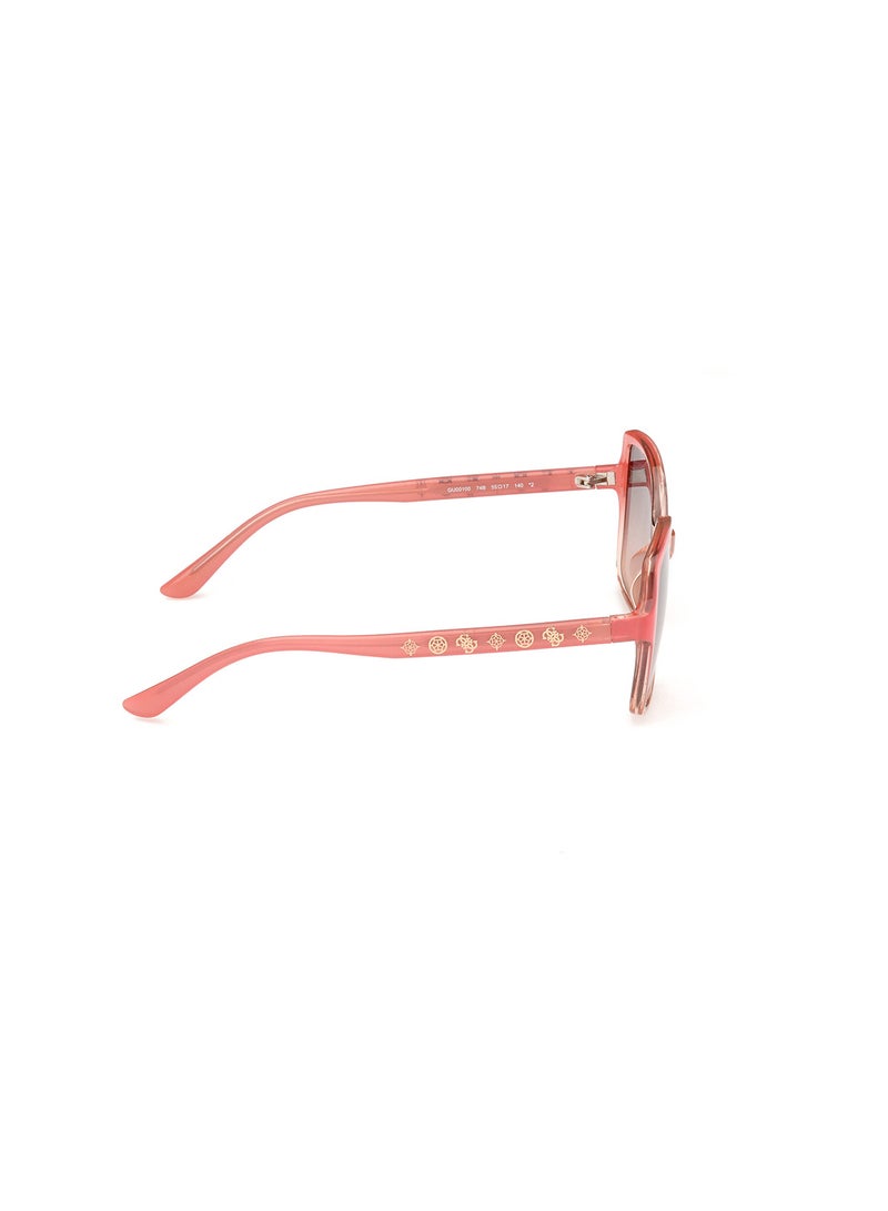 Women's UV Protection Square Shape Sunglasses - GU0010074B55 - Lens Size: 55 Mm - Pink