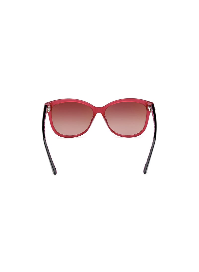 Women's UV Protection Round Sunglasses - GU792069G58 - Lens Size: 58 Mm