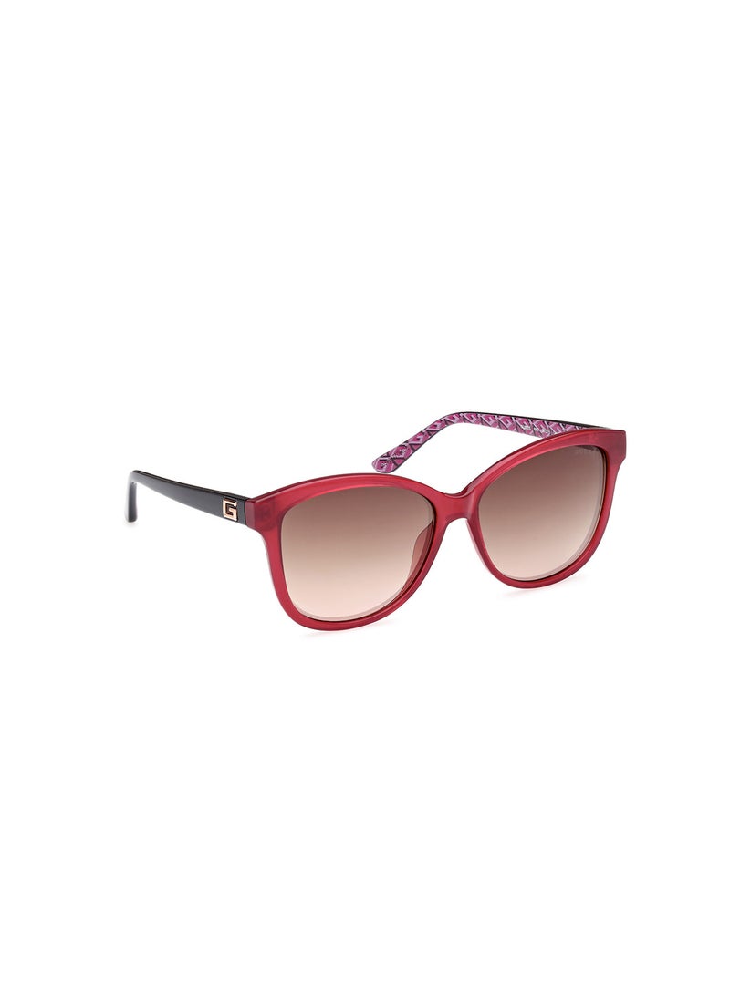 Women's UV Protection Round Sunglasses - GU792069G58 - Lens Size: 58 Mm