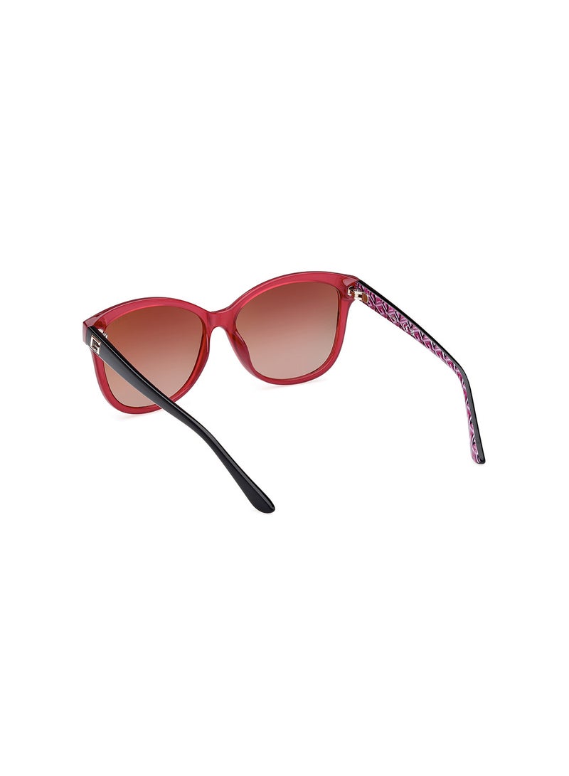 Women's UV Protection Round Sunglasses - GU792069G58 - Lens Size: 58 Mm