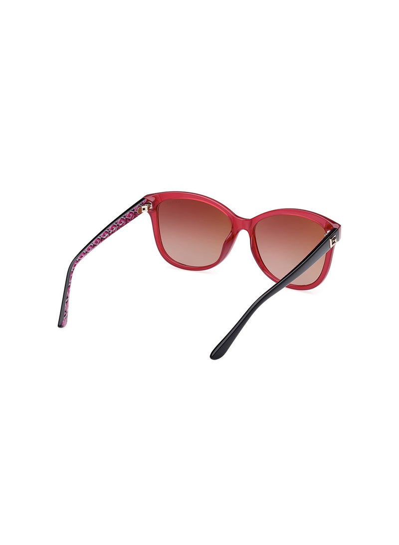 Women's UV Protection Round Sunglasses - GU792069G58 - Lens Size: 58 Mm