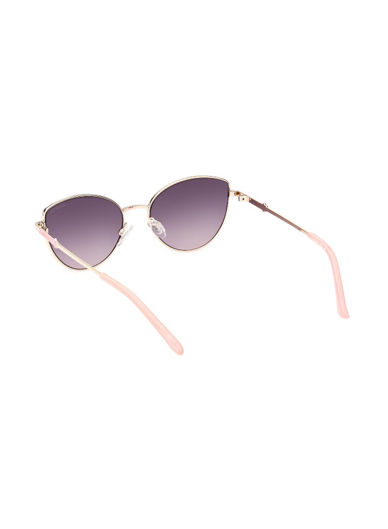 Girls UV Protection Cat Eye Shape Sunglasses - GU921833B48 - Lens Size: 48 Mm - Shiny Pink Gold