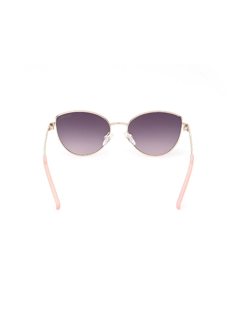 Girls UV Protection Cat Eye Shape Sunglasses - GU921833B48 - Lens Size: 48 Mm - Shiny Pink Gold