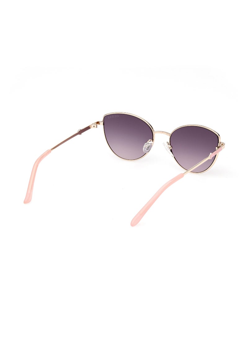 Girls UV Protection Cat Eye Shape Sunglasses - GU921833B48 - Lens Size: 48 Mm - Shiny Pink Gold