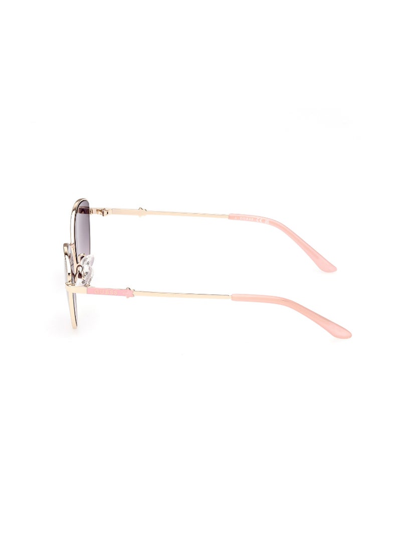 Girls UV Protection Cat Eye Shape Sunglasses - GU921833B48 - Lens Size: 48 Mm - Shiny Pink Gold