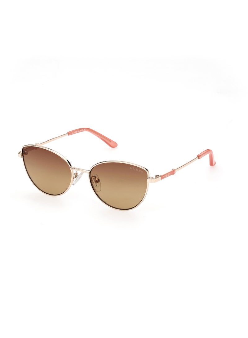 Girls UV Protection Cat Eye Shape Sunglasses - GU921833F48 - Lens Size: 48 Mm - Gold