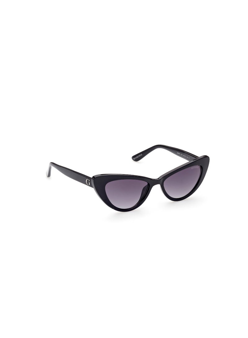 Girls UV Protection Cat Eye Shape Plastic Sunglasses GU921601B49 - Lens Size: 49 Mm - Shiny Black