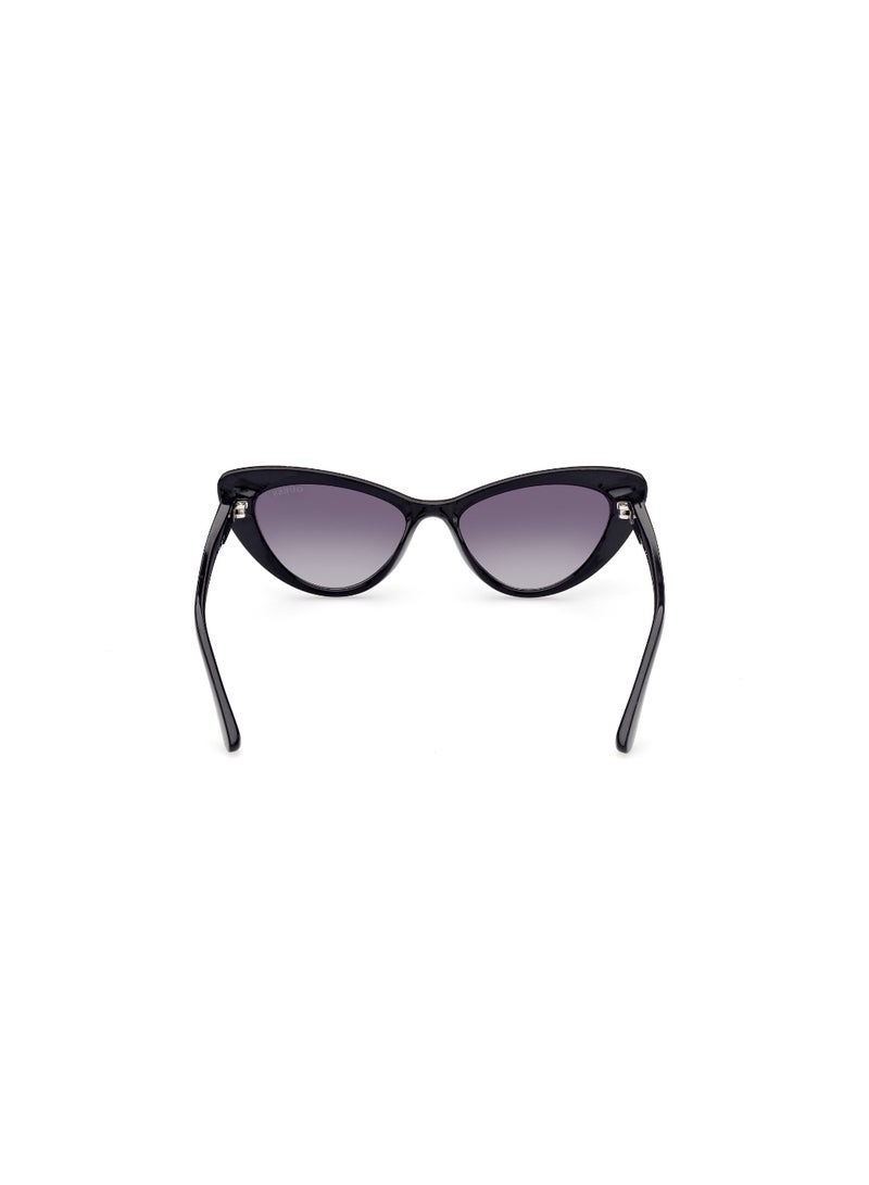 Girls UV Protection Cat Eye Shape Plastic Sunglasses GU921601B49 - Lens Size: 49 Mm - Shiny Black