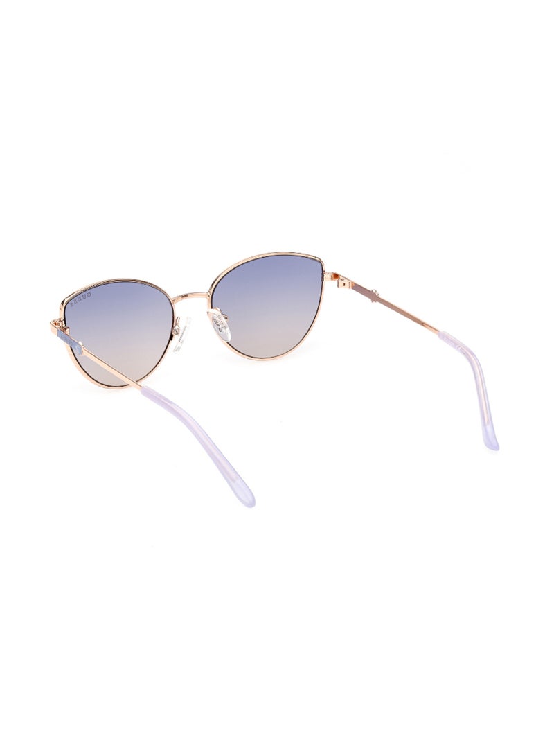 Girls UV Protection Cat Eye Shape Sunglasses - GU921828W48 - Lens Size: 48 Mm - Shiny Rose Gold