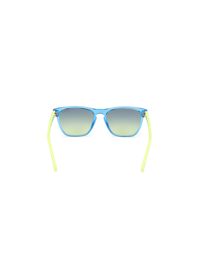 Boys UV Protection Square Shape Sunglasses - GU0012990W49 - Lens Size: 49 Mm - Shiny Blue