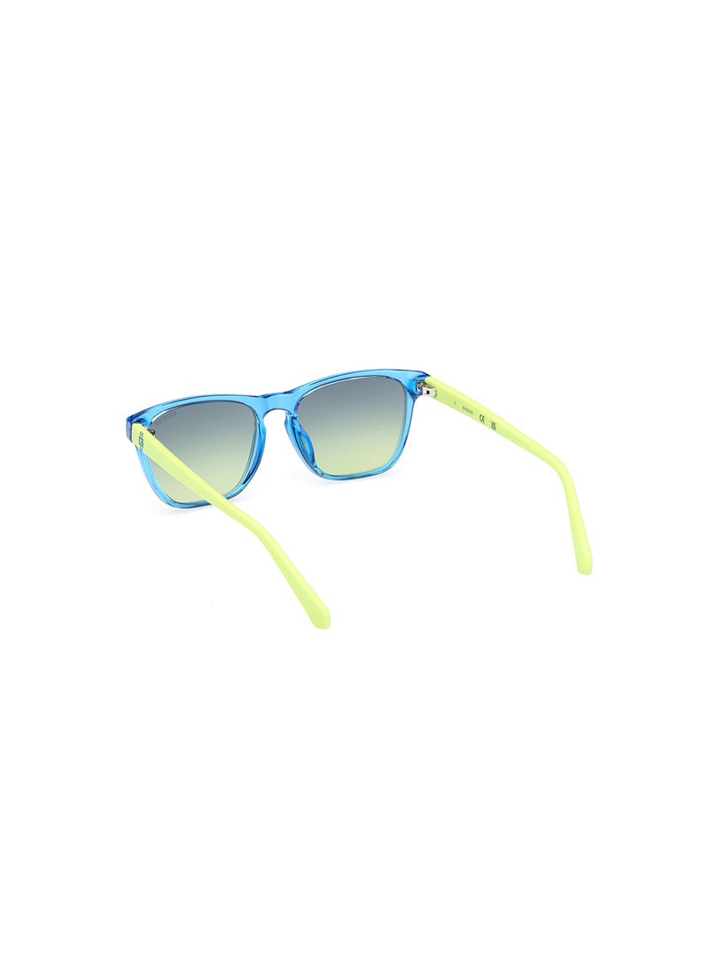 Boys UV Protection Square Shape Sunglasses - GU0012990W49 - Lens Size: 49 Mm - Shiny Blue