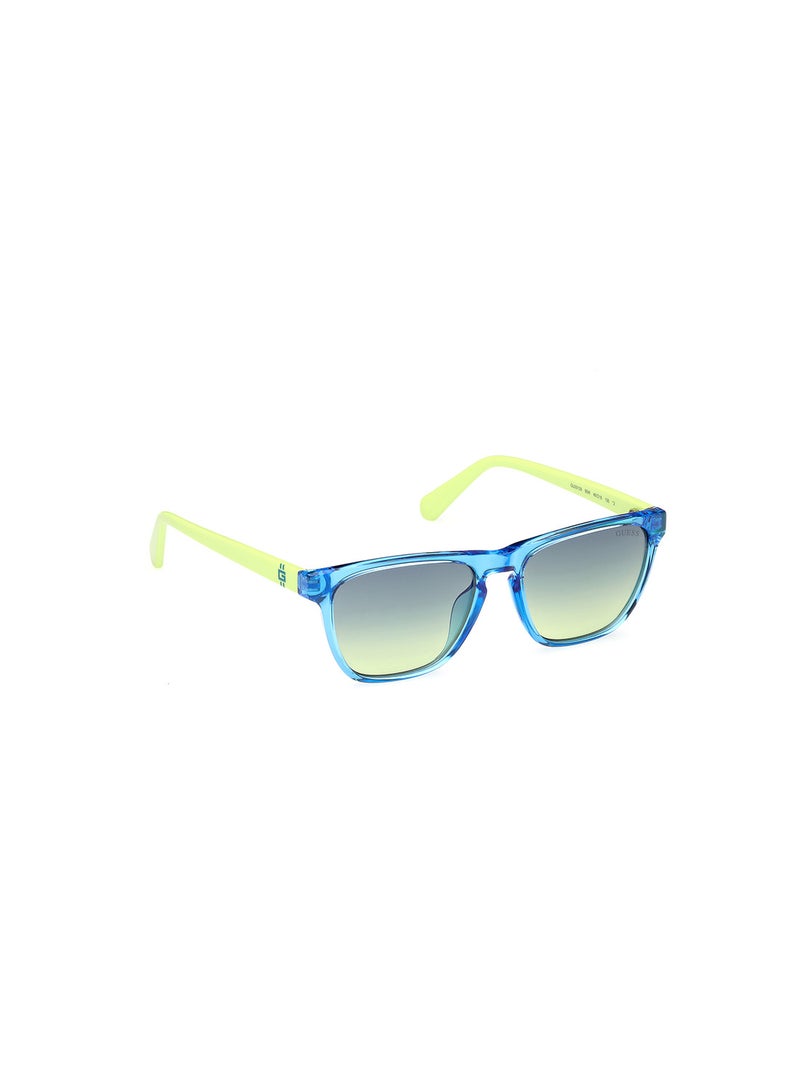 Boys UV Protection Square Shape Sunglasses - GU0012990W49 - Lens Size: 49 Mm - Shiny Blue