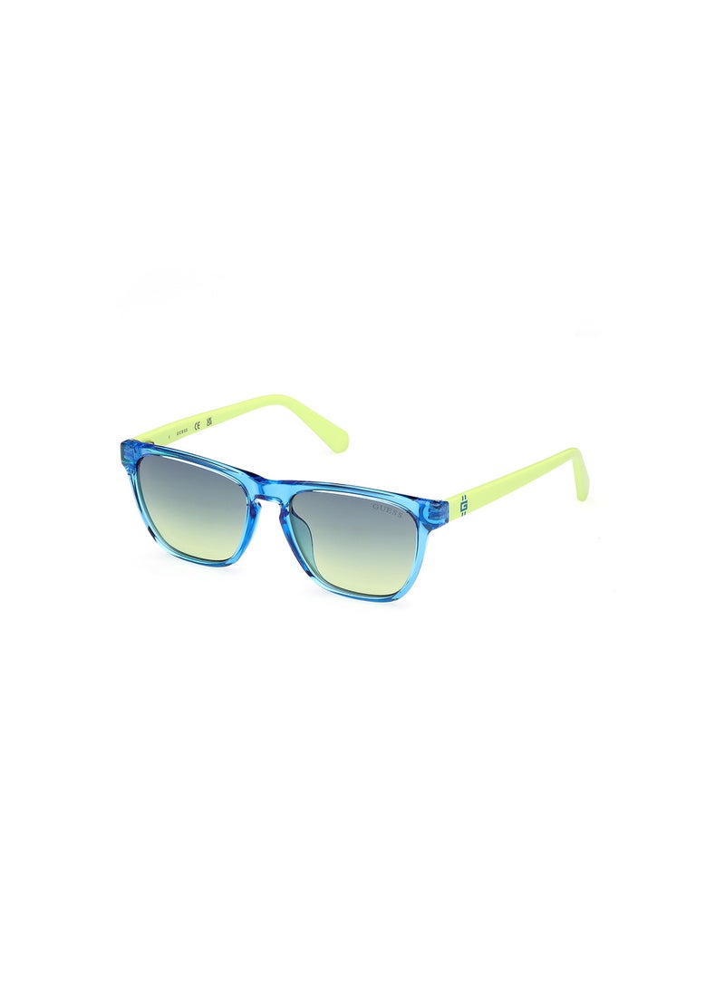 Boys UV Protection Square Shape Sunglasses - GU0012990W49 - Lens Size: 49 Mm - Shiny Blue