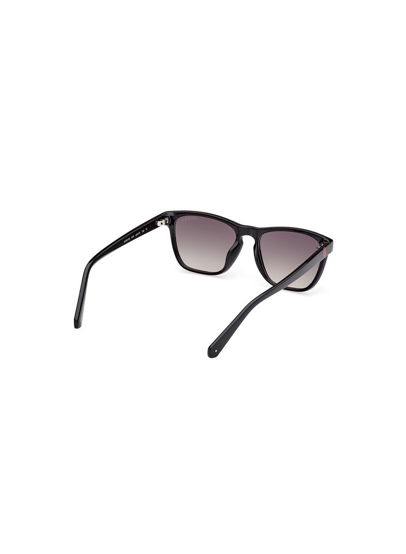 Boys UV Protection Square Shape Sunglasses - GU0012901B49 - Lens Size: 49 Mm - Shiny Black