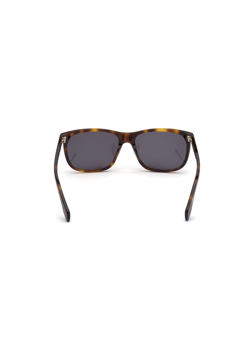 Men's Mirrored Navigator Shape Acetate Sunglasses OR004053X58 - Lens Size: 58 Mm - Blonde Havana