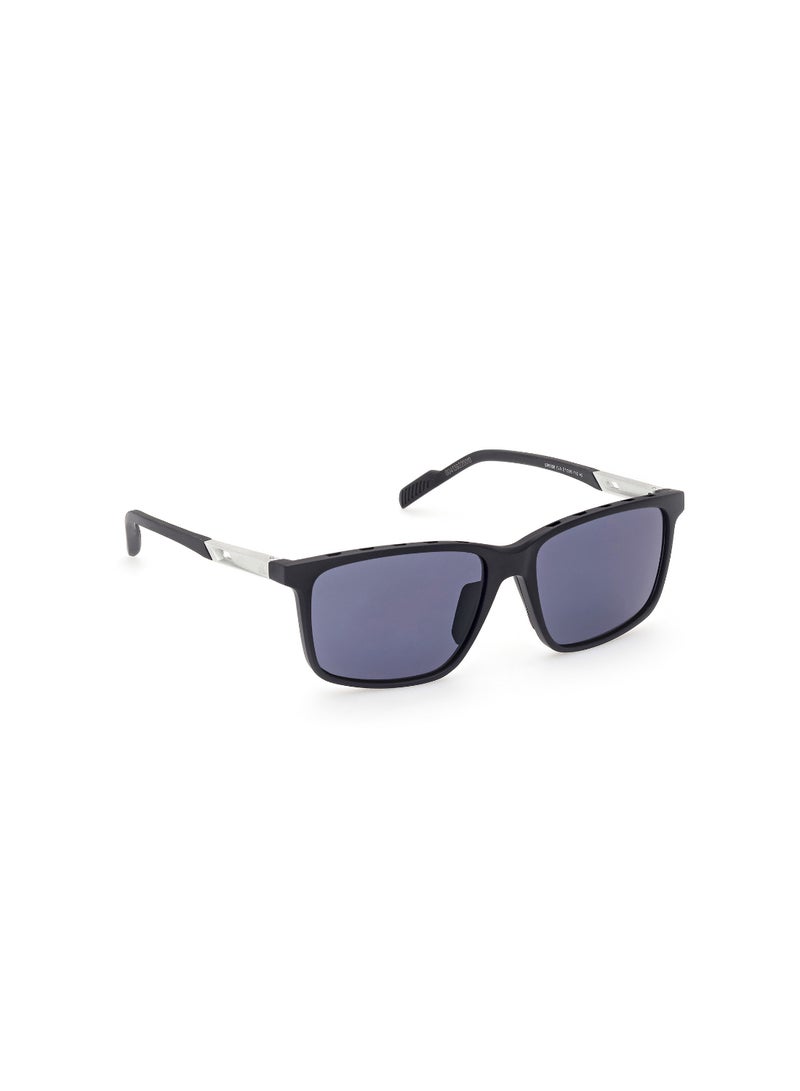 Men's UV Protection Navigator Shape Plastic Sunglasses SP005002A57 - Lens Size: 57 Mm - Matte Black